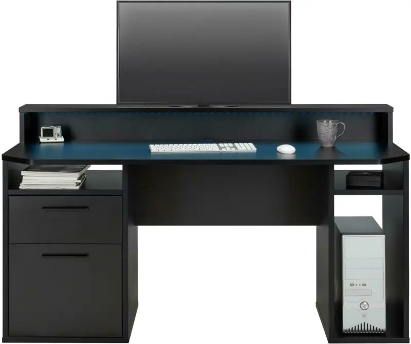 Gaming Tisch in Schwarz