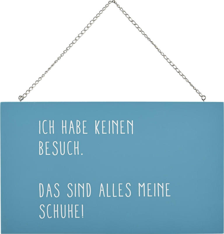 Dekoschild Reimi in Blau/Weiß