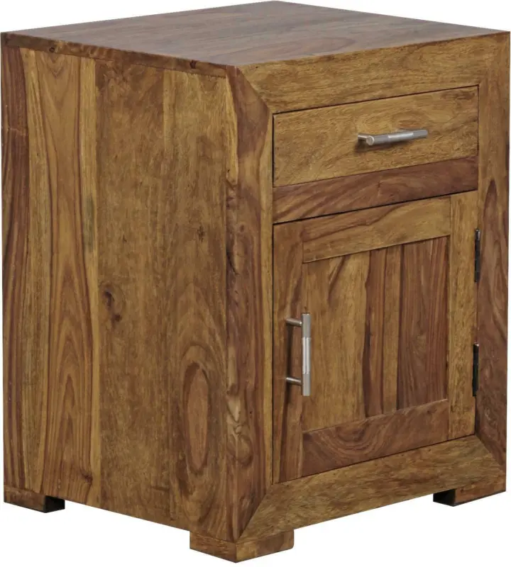 Nachtkästchen 'Mumbai', aus Sheesham