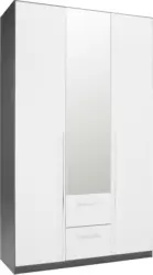 Kombischrank in Weiß mit Spiegel