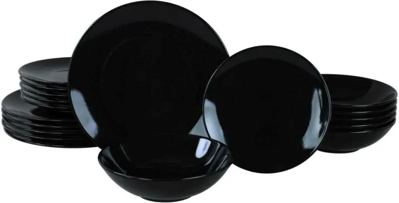 Kombiservice Inka aus Steingut, 18-teilig