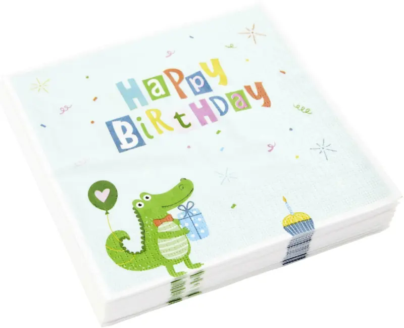 Serviette Kai in Bunt