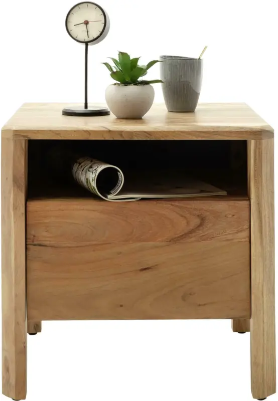 Nachtkästchen aus Akazie massiv