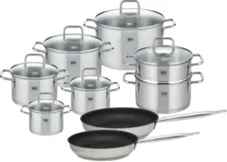 Kochtopfset Citrin aus Metall, 15-teilig
