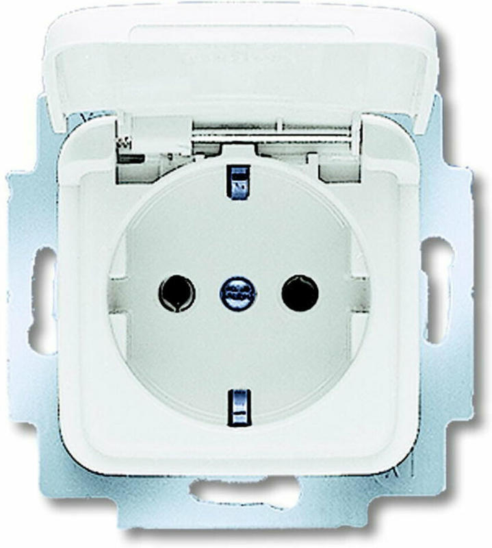 SCHUKO-Steckdose „Reflex SI“, mit Klappdeckel