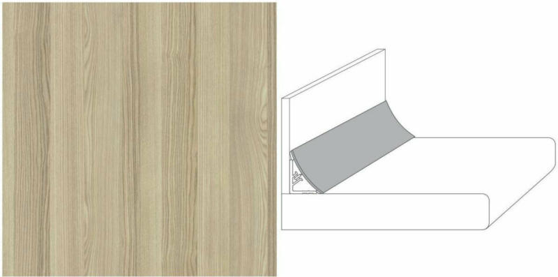 Wandanschlussprofil Plus „coimbra“, 590x20x30 mm