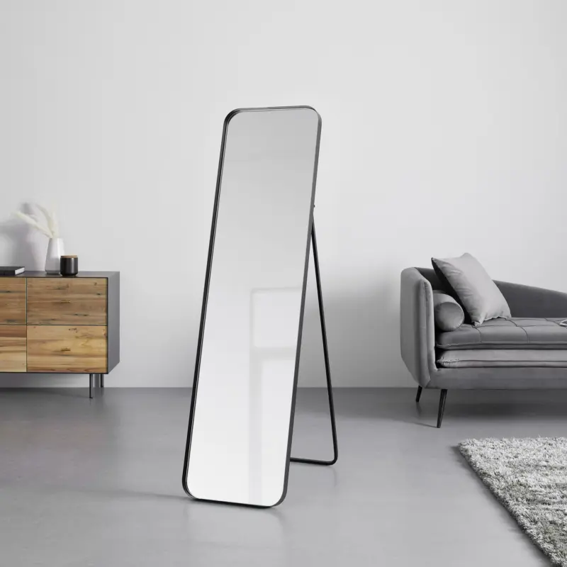 Spiegel 'Liv', schwarz