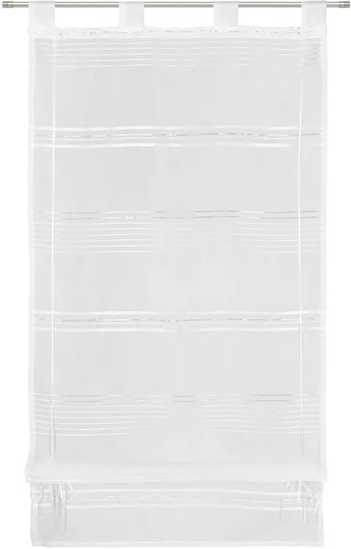 Bändchenrollo Louis in Weiß ca. 60x140cm