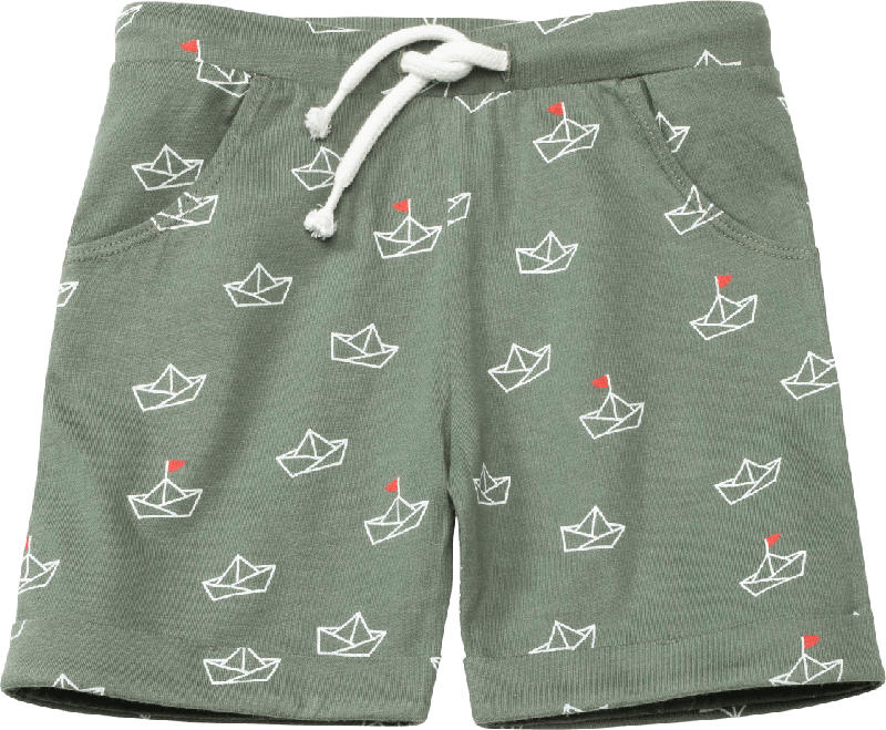 ALANA Kinder Shorts, Gr. 98, in Bio-Baumwolle, grün