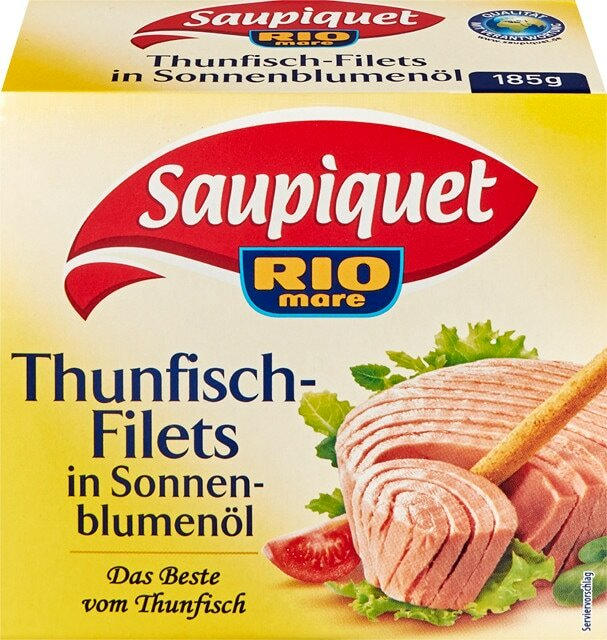Saupiquet Thunfisch-Filets in Sonnenblumenöl, Olivenöl
