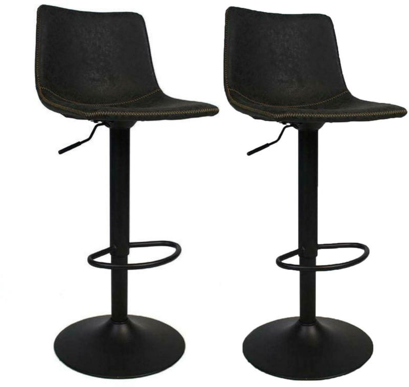 Barhocker 'Texas' , 2-er Set, anthrazit