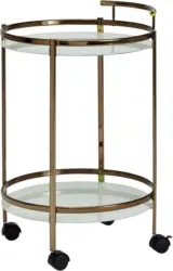 Servierwagen 'WL5.995' Ø ca. 50 cm, gold