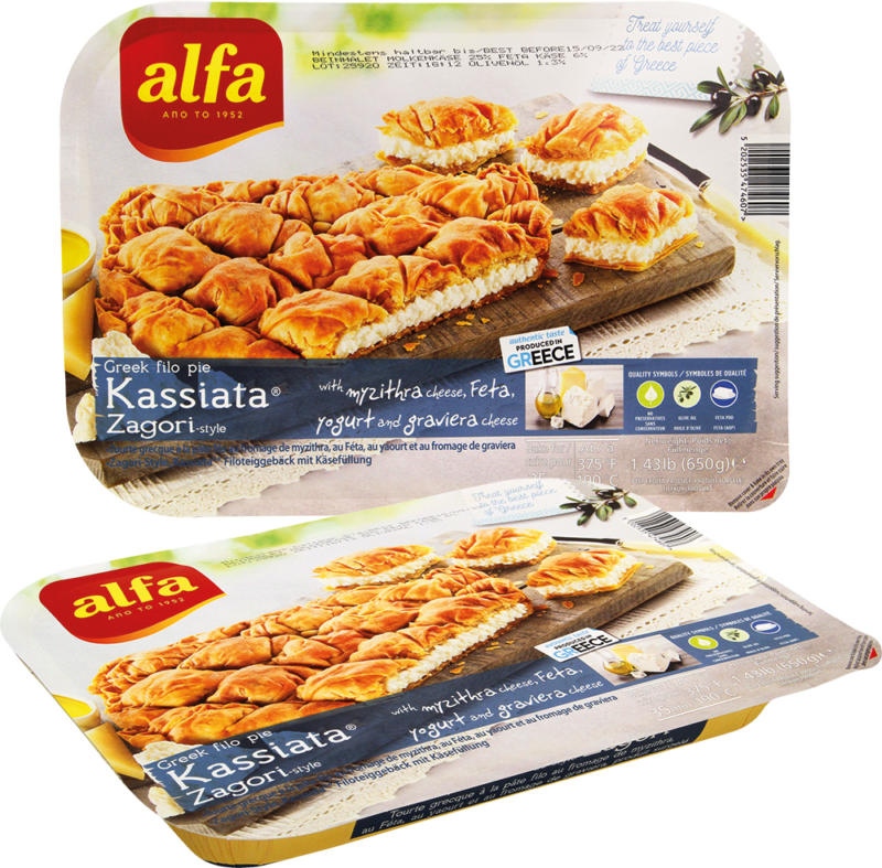 Filoteiggebäck mit Käsefüllung