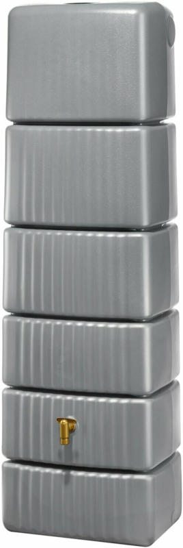 4rain SLIM Wandtank 300 L Steingrau