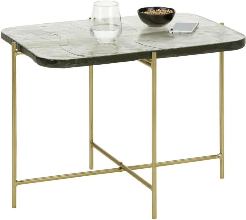 Couchtisch aus Metall/Glas