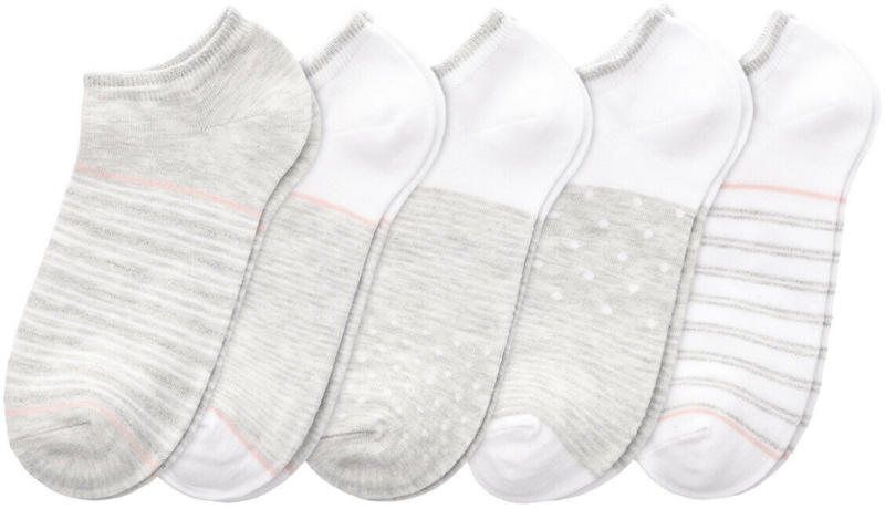 5 Paar Damen Sneaker-Socken mit Effektgarn (Nur online)