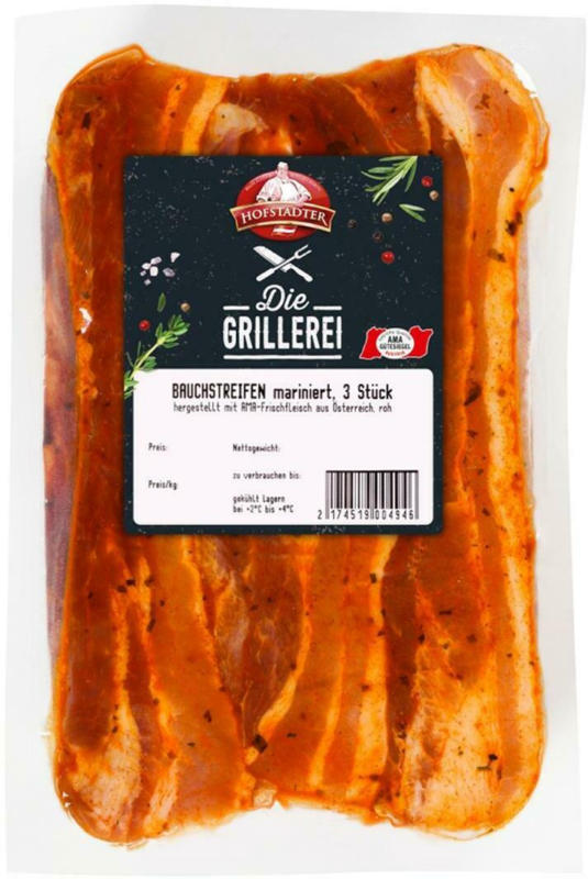 Hofstädter Bauchstreifen mariniert Die Grillerei