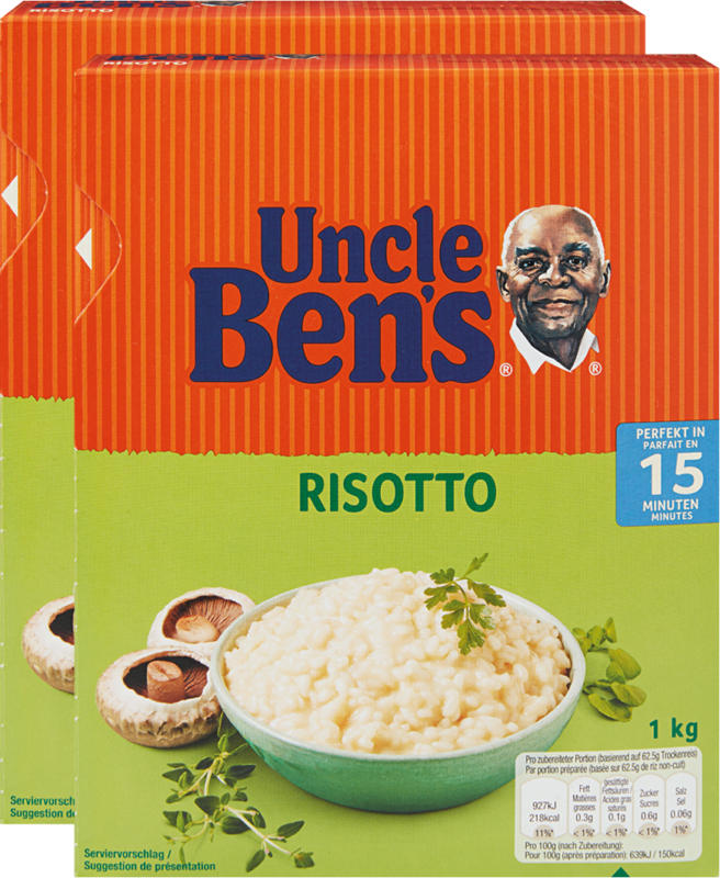 Uncle Ben's Risotto, 15 Minuten, 2 x 1 kg