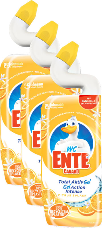 Gel Total Aktiv Canard WC , Citrus Splash, 3 x 750 ml