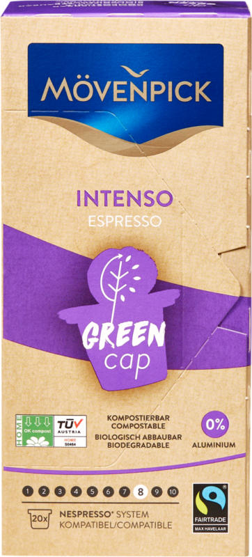 Mövenpick Kaffeekapseln Intenso Espresso, 20 Kapseln