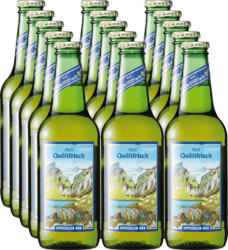 Appenzeller Bier Quöllfrisch hell , 15 x 33 cl