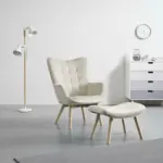 mömax Dornbirn - Ihr Trendmöbelhaus in Dornbirn Sessel 'Merlin' inkl. Hocker, beige