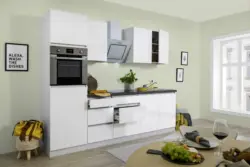 Küchenblock in Weiss mit E-Geräten 'Premium'