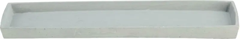 Dekoteller Lauren aus Kunststoff in Grau