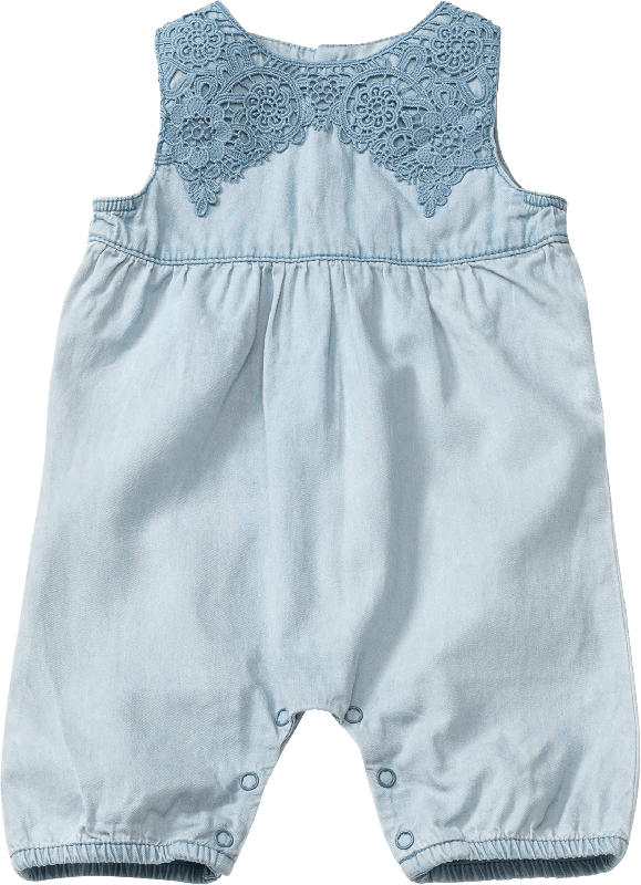 PUSBLU Baby Spieler, Gr. 68, in Baumwolle, blau