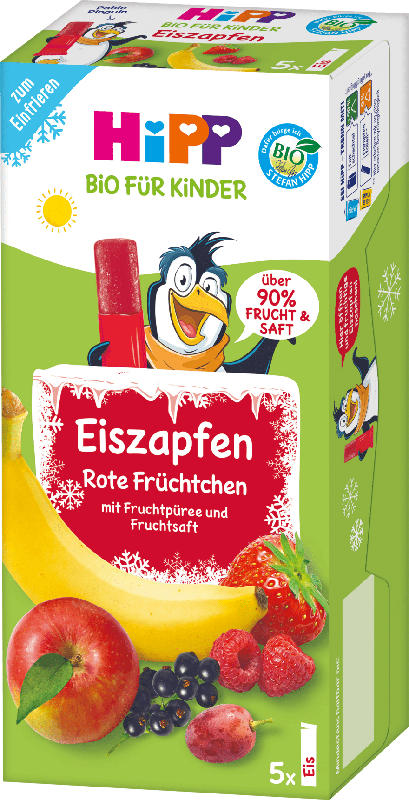 Hipp Eis-Zapfen Rote Früchtchen 5x30ml