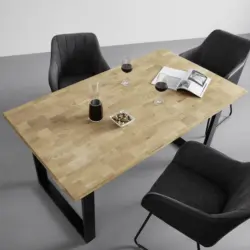 Esstisch 'Antonio', ausziehbar ca. 160-240x76cm, aus Eiche