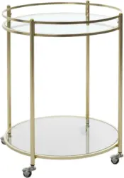 Servierwagen 'James' ca. 75x57 cm, transparent