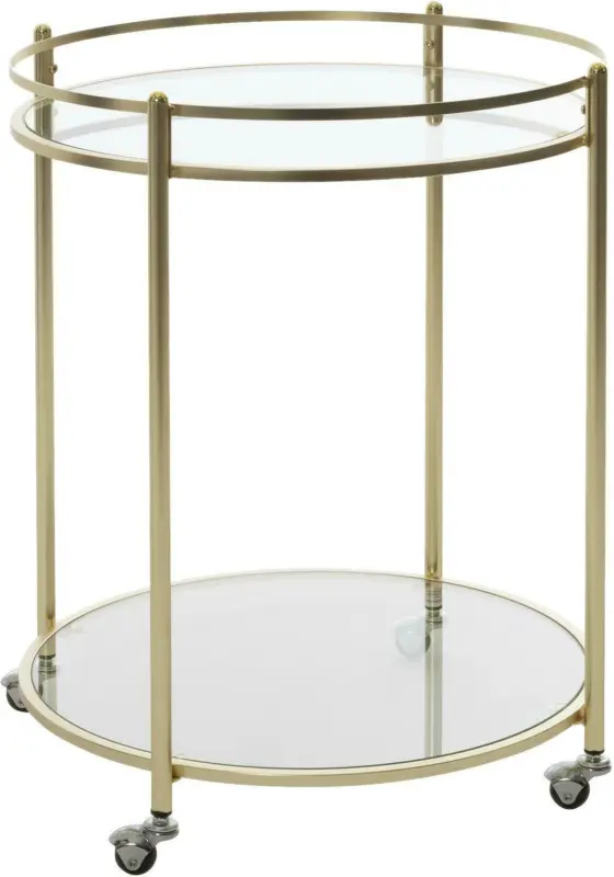 Servierwagen 'James' ca. 75x57 cm, transparent