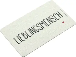 Schneidebrett Lieblingsmensch in Weiß