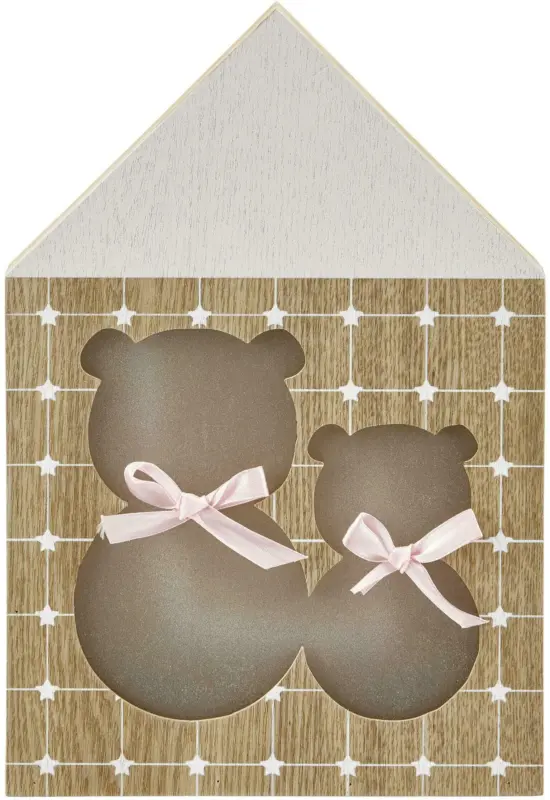 Nachtlicht Babybär in Braun/Weiss ca. 17x25x3,5 cm