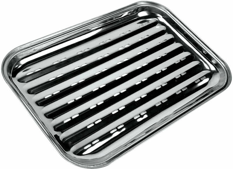 Edelstahl-Grillschale, 35x25 cm