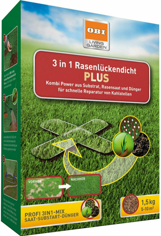 OBI 3 in 1 Rasenlückendicht Plus 1,5 kg