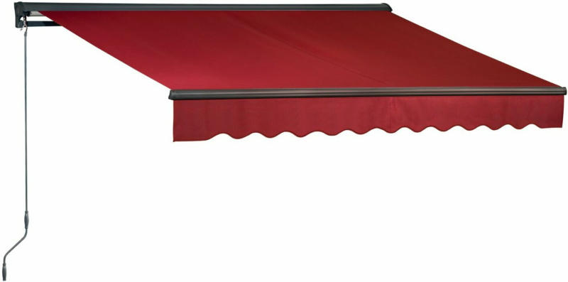 OBI Hülsenmarkise Bedford 300 cm x 200 cm Berryrot