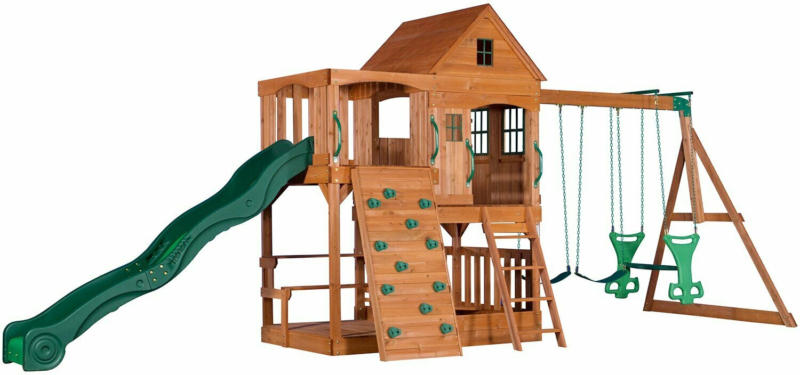 Spielturm- und Schaukel-Set Hill Crest