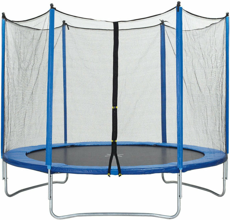 Gartentrampolin Rund Ø 305 mit Sicherheitsnetz Blau