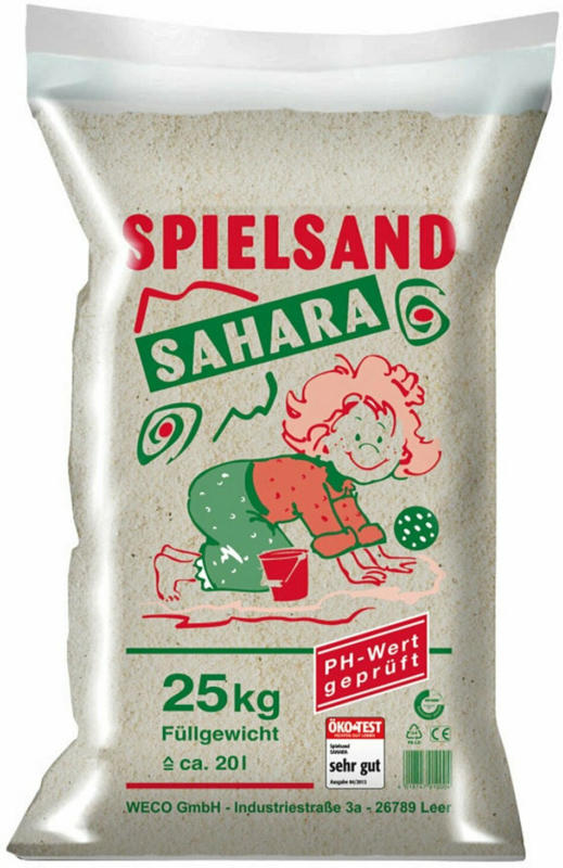 Weco Spielsand Sahara 25 kg/Sack