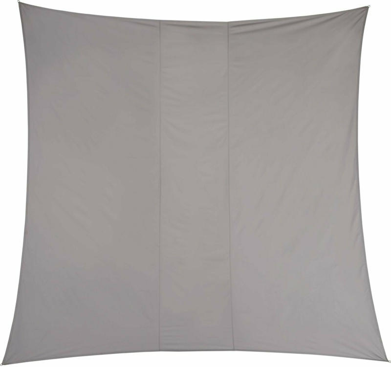 Sonnensegel Neptun Beach Quadrat 360 cm x 360 cm Silbergrau