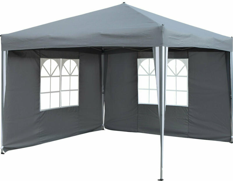 Faltpavillon Pontino Grau 295 cm x 295 cm