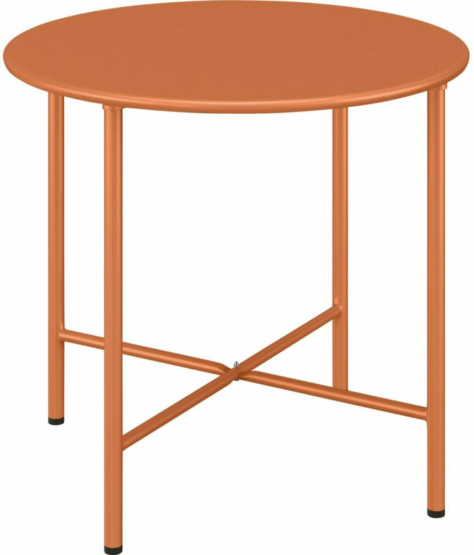 Gartentisch Corani Rund Orange 45 cm x Ø 50 cm