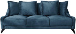 Dreisitzer-Sofa in Velours Blau