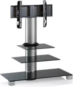 mömax TV-Rack in Schwarz/Alufarbe 'Amalo Maxi B: 100 CM'