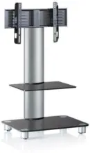 mömax TV-Rack in Schwarz/Silberfarbe 'Bilano B: 60 CM'