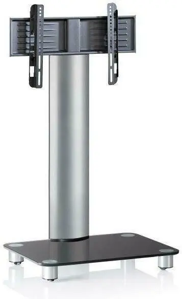 TV-Rack in Schwarz/Silberfarbe 'Bilano B: 60 CM'