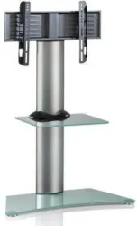 TV-Rack in Silberfarbe 'Findal B: 80 cm'