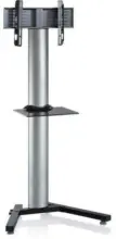 mömax Dornbirn - Ihr Trendmöbelhaus in Dornbirn TV-Rack in Schwarz/Silberfarbe 'Stadino Maxi B: 9 CM'